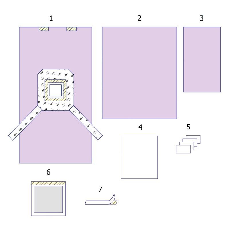 Комплект покриттів операційних для кесаревого розтину №3 Taipan-Pharm стерильний